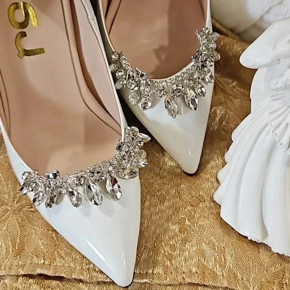 Morning Sunshine is a unique 7pc. one-of-a-kind  Bridal Tiara Ensemble - Picture 9 of 10